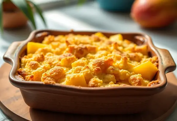 Caribische Mango Kokos Crumble Recept | Tropisch Dessert
