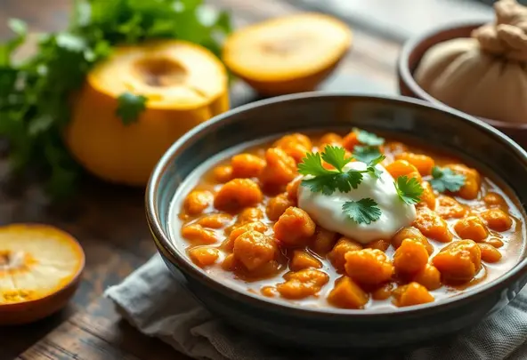 Caribische Pompoen Kikkererwtenstoofpot | Vegan & Pittig
