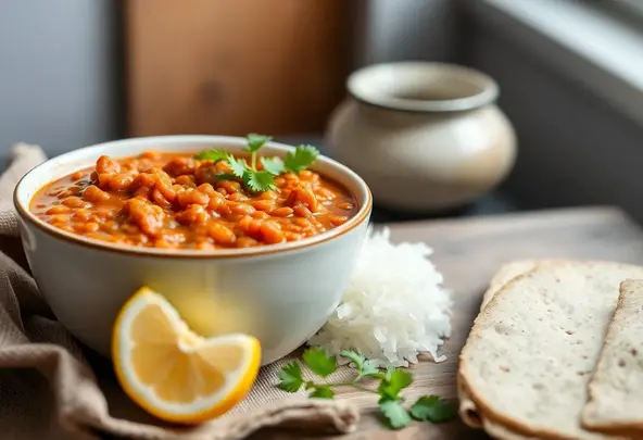 Ethiopische Misir Wot: Pittig Veganistisch Linzenstoof