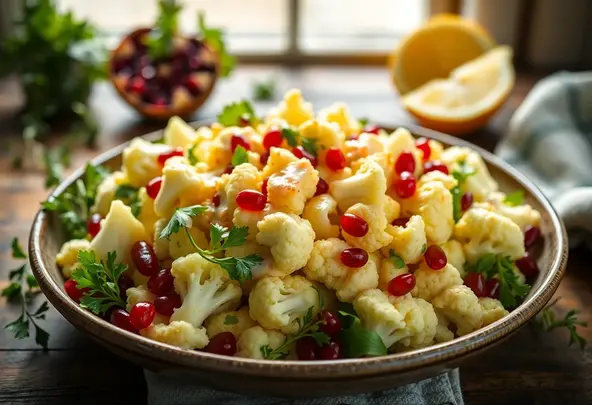 Geroosterde Bloemkool Salade met Citroen-Tahini Dressing