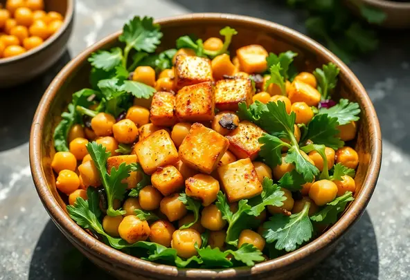 Geroosterde Kikkererwten-Halloumi Salade | Makkelijk Recept