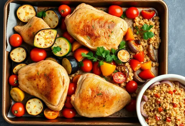 Geroosterde Kip met Mediterrane Groenten & Couscous
