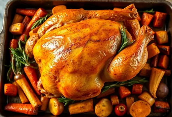Geroosterde Kip met Wortelgroenten & Rozemarijn Recept