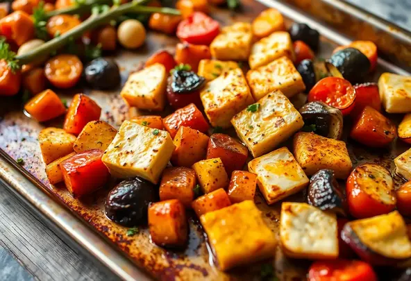 Geroosterde Mediterrane Groenten met Halloumi Recept