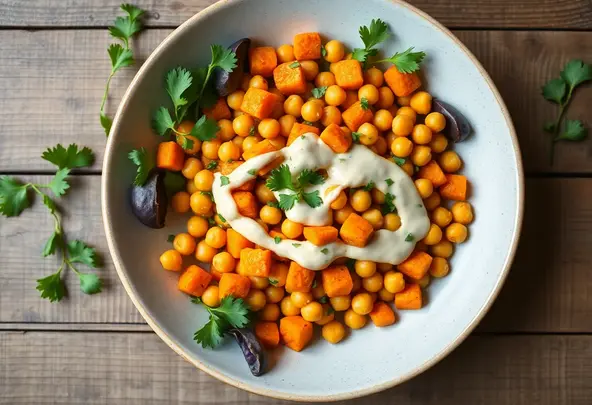 Geroosterde Pompoen- en Kikkererwtensalade | Vegan Recept