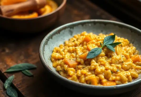 Geroosterde Pompoen-Salie Risotto | Recept