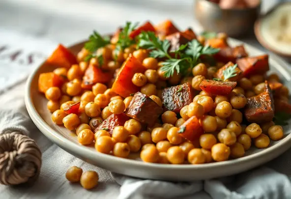 Geroosterde Wortelgroenten & Kikkererwten Bowl | Eenvoudig Vegan