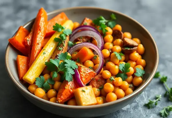 Geroosterde Wortelgroenten & Kikkererwten Bowl | Gezond & Vegan