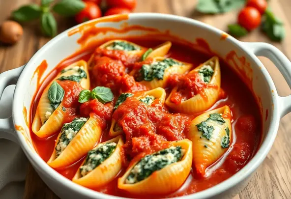 Gevulde Pastaschelpen met Spinazie & Ricotta | Hoofdgerecht