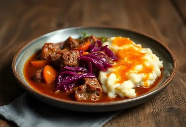 Hachee met Rode Kool & Aardappelpuree | Hollands Comfort Food