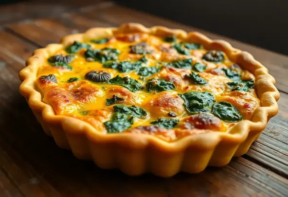 Kumara-Spinazie Quiche | Hartig Vegetarisch Recept