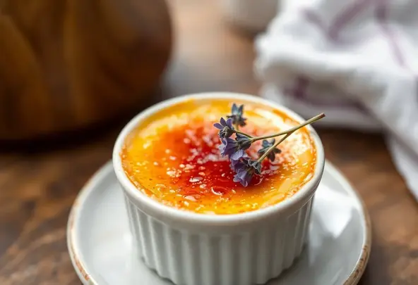 Lavendel Crème brûlée Recept | Franse Dessert Klassieker