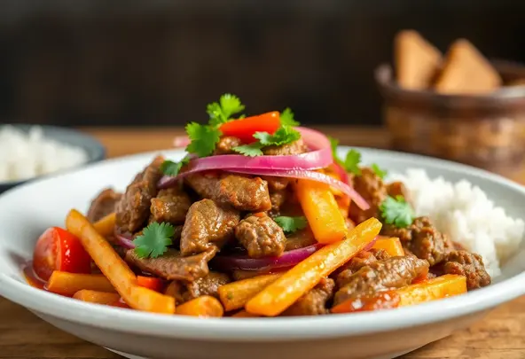 Lomo Saltado: Peruaans Roerbakgerecht met Rundvlees & Frieten