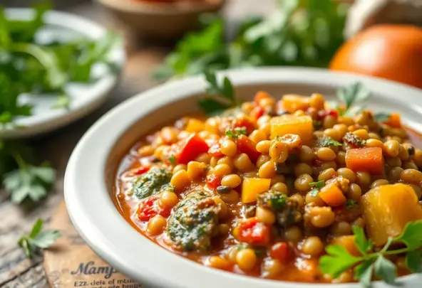 Mediterrane Linzenstoofpot | Gezond & Vegan Recept