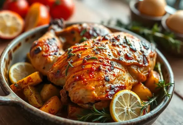 Mediterrane Ovenkip met Kruiden & Groenten | Eenvoudig Recept