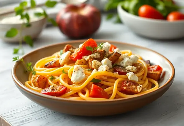Pasta met Geroosterde Groenten & Ricotta - Makkelijk Recept