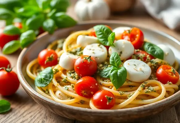 Snel Pasta Recept: Pesto, Cherrytomaten & Mozzarella