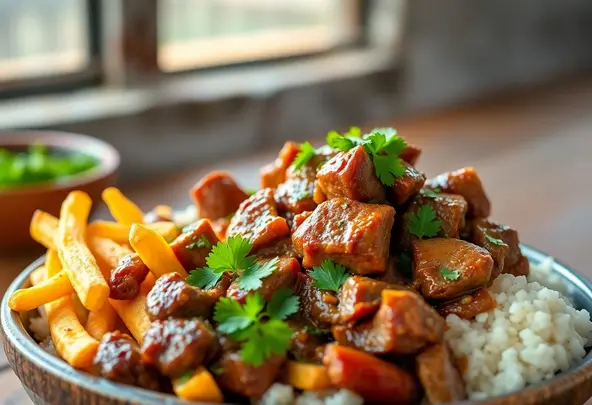 Peruaanse Lomo Saltado Recept: Biefstuk Roerbak met Friet