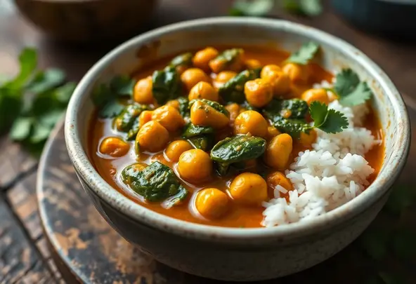 Pittige Kikkererwten- & Spinaziecurry | Makkelijk Vegan Recept