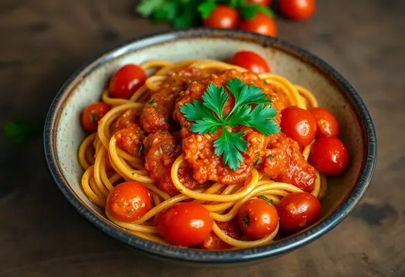 Pittige Pasta Arrabiata met Geroosterde Tomaten