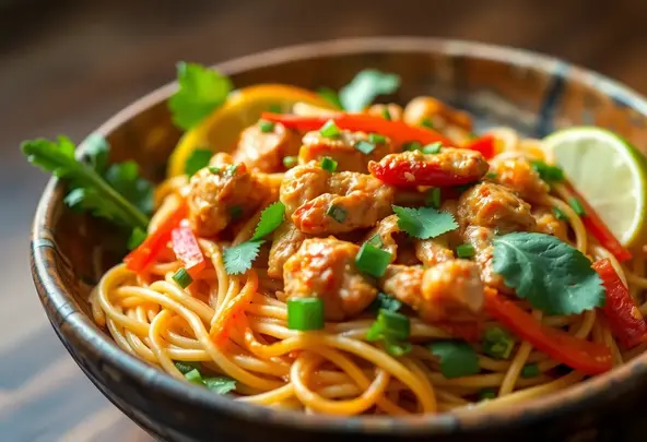 Pittige Thaise Noedelwok met Kip en Groenten | Snel & Lekker