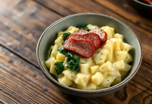 Romige Boerenkool Stamppot met Rookworst Recept