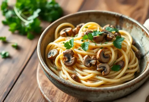 Romige Paddestoelpasta - Snel, Makkelijk & Vegetarisch