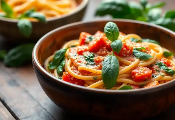 Romige Tomaten-Spinazie Pasta Recept - Snel & Makkelijk